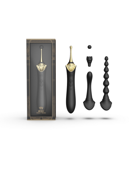 Wibrator Wielofunkcyjny Bess 2 Obsidian Black Zalo