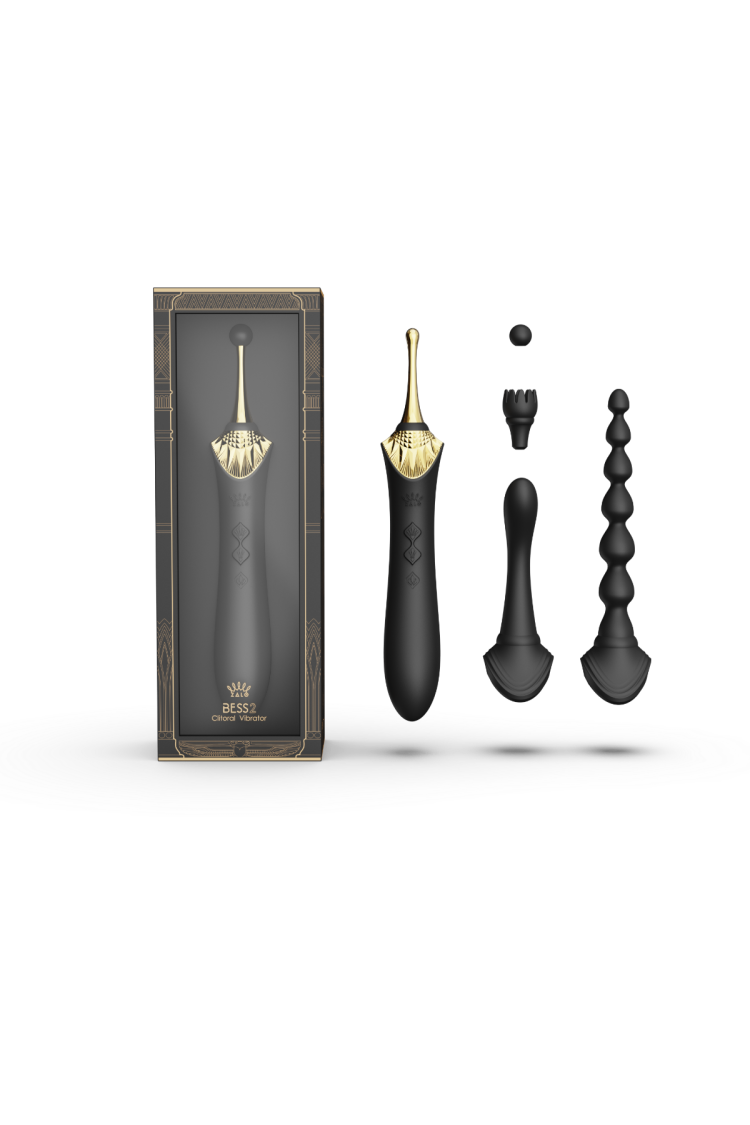 Wibrator Wielofunkcyjny Bess 2 Obsidian Black Zalo