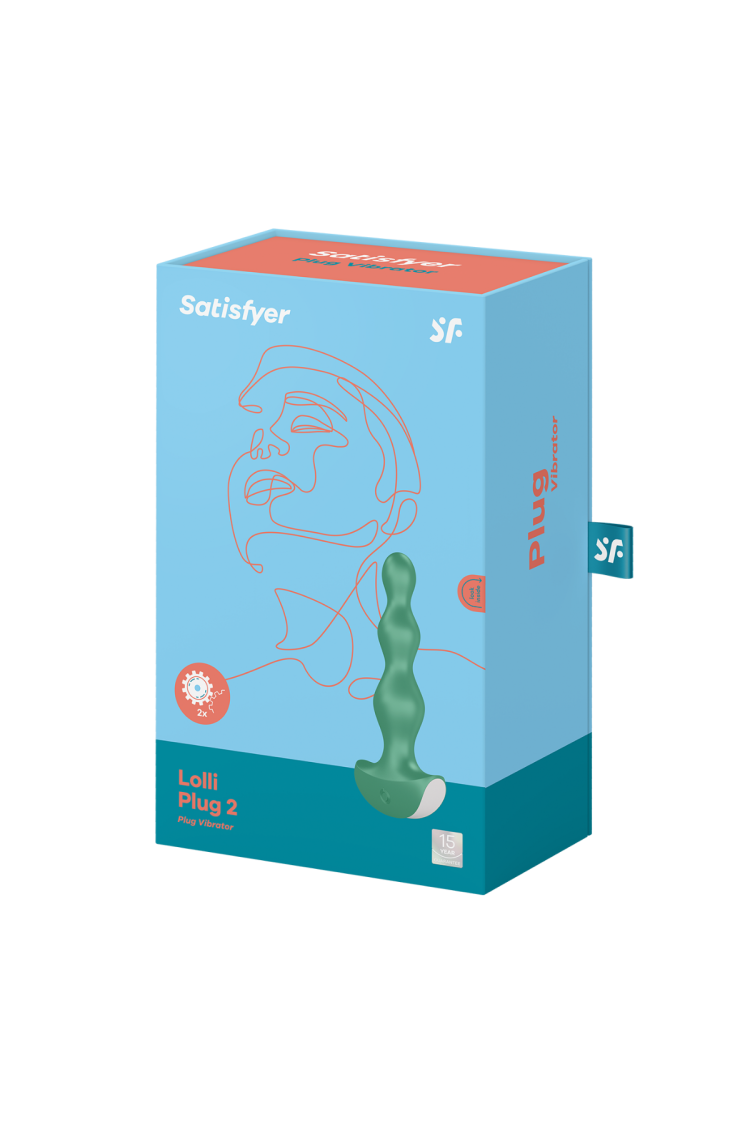 Wibrator analny Lolli Plug 2 Green Satisfyer