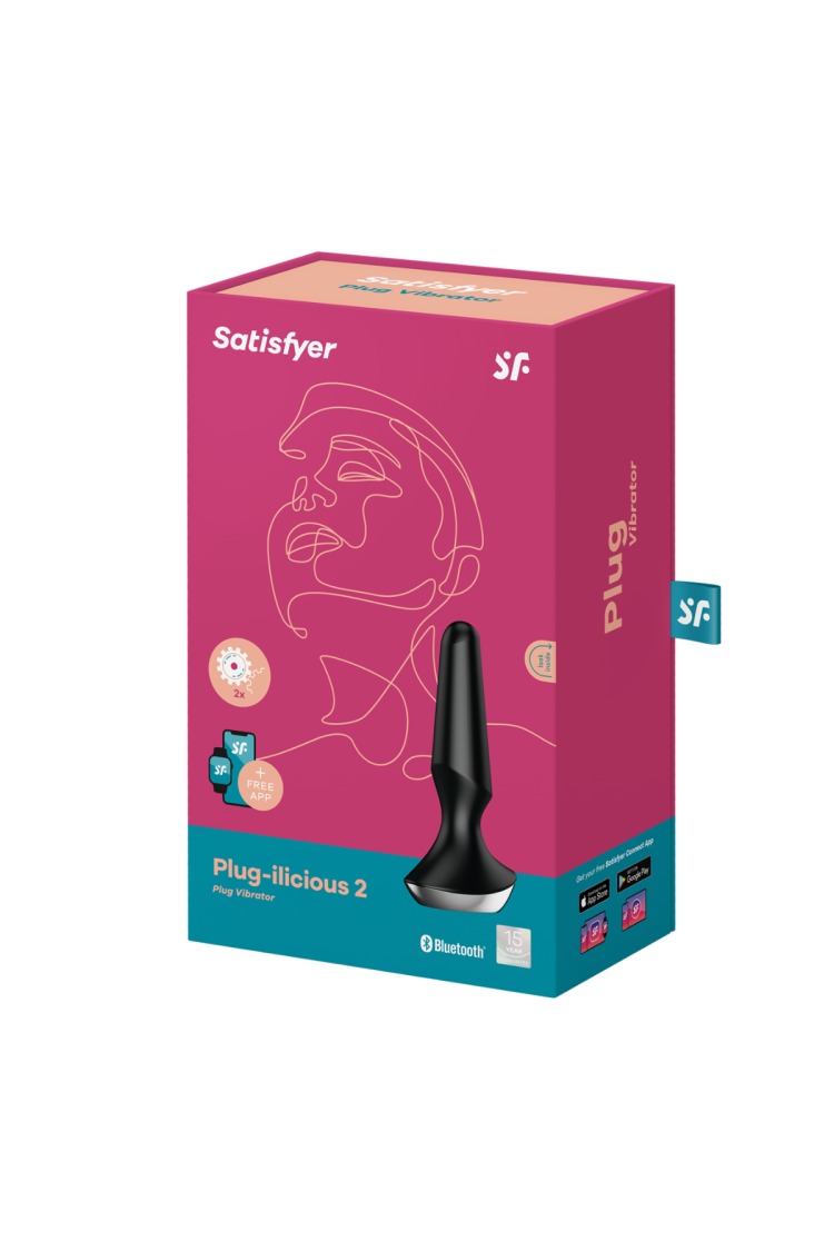 Korek Analny Plug-Ilicious 2 Black Satisfyer