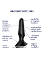 Korek Analny Plug-Ilicious 2 Black Satisfyer