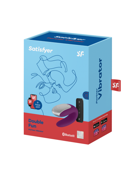 Wibrator Dla Par Double Fun Violet Satisfyer