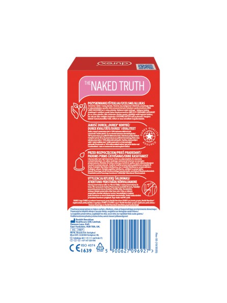 Super Cieńkie Prezerwatywy Lateksowe Feel Thin Classic 12 Szt. Durex