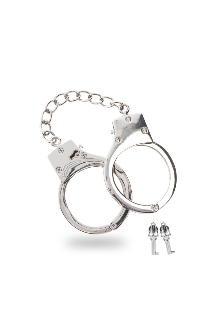 Kajdanki Silver Plated Bdsm Handcuffs Taboom