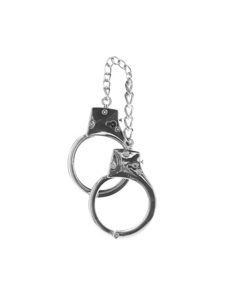 Kajdanki Silver Plated Bdsm Handcuffs Taboom