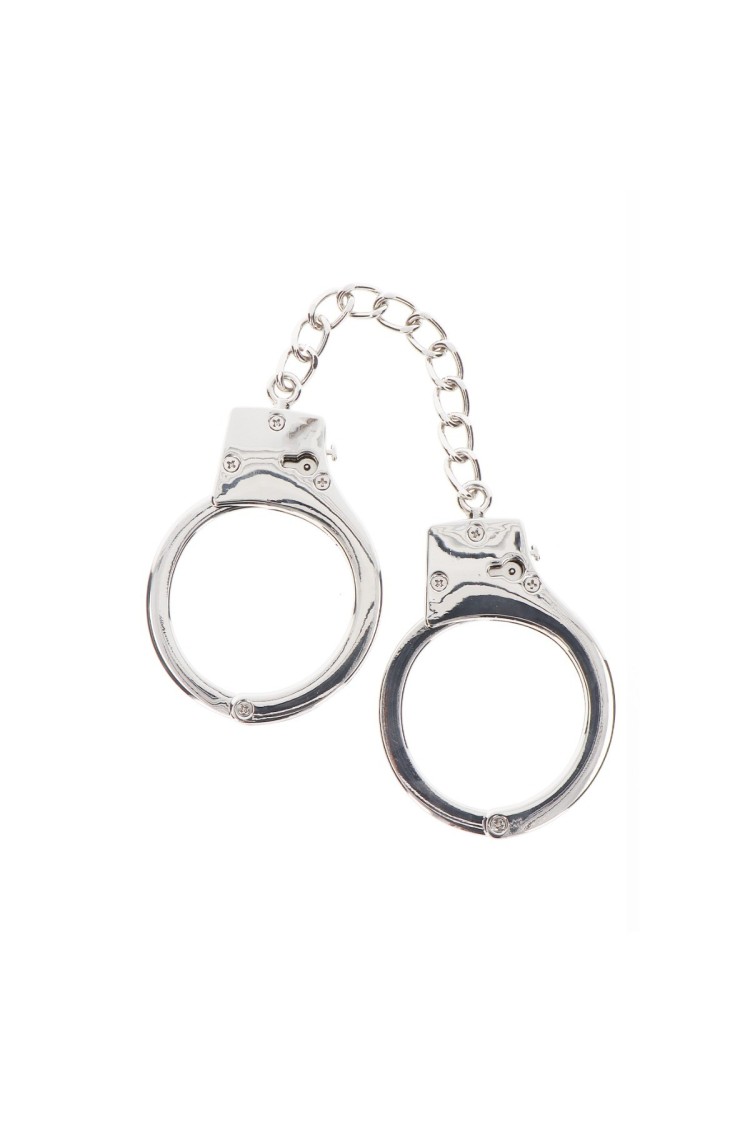 Kajdanki Silver Plated Bdsm Handcuffs Taboom