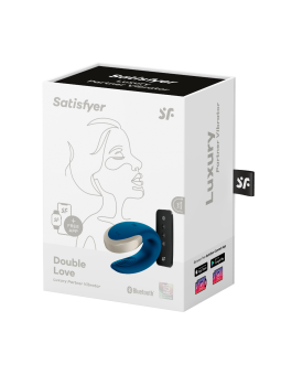 Wibrator dla par Double Love Blue Satisfyer