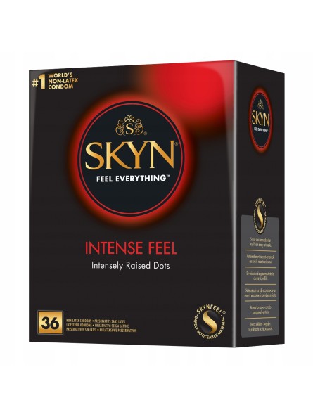 Prezerwatywy Nielateksowe Z Wypustkami Skyn Intense Feel 36 Unimil