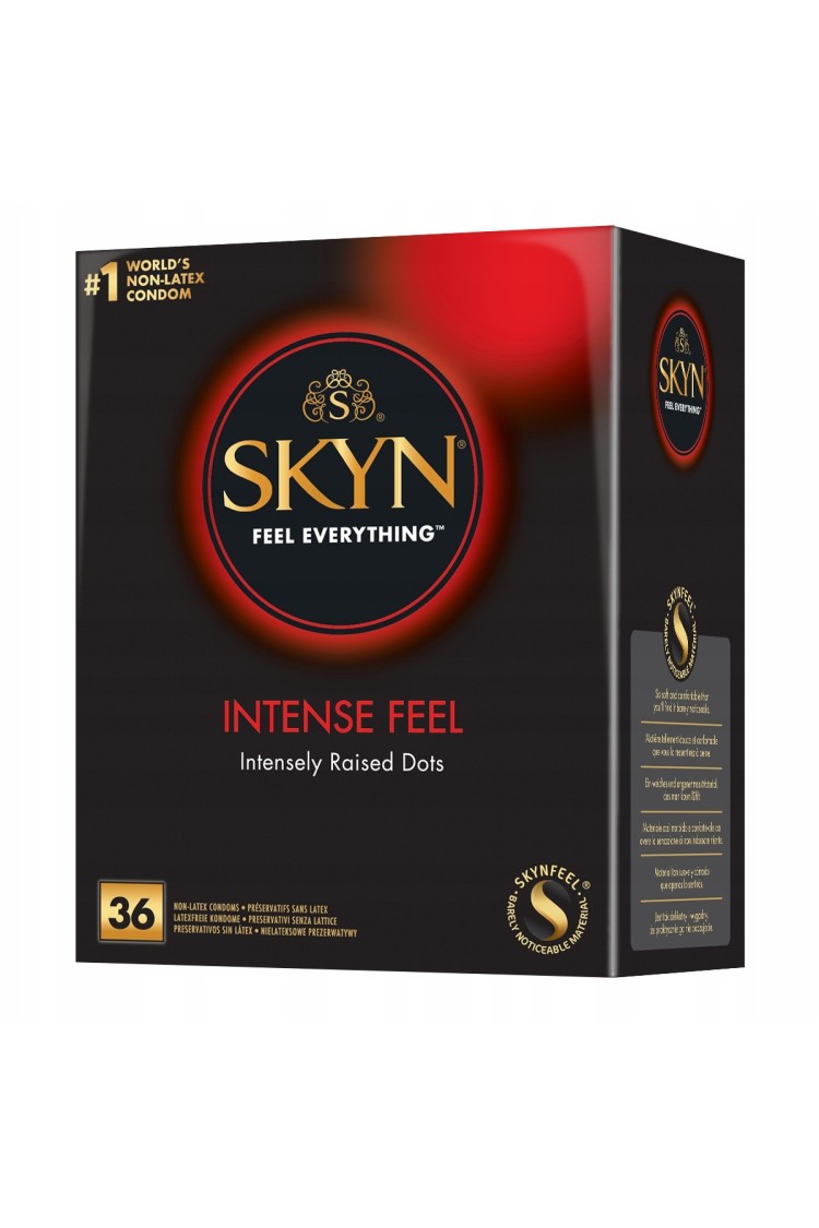 Prezerwatywy Nielateksowe Z Wypustkami Skyn Intense Feel 36 Unimil