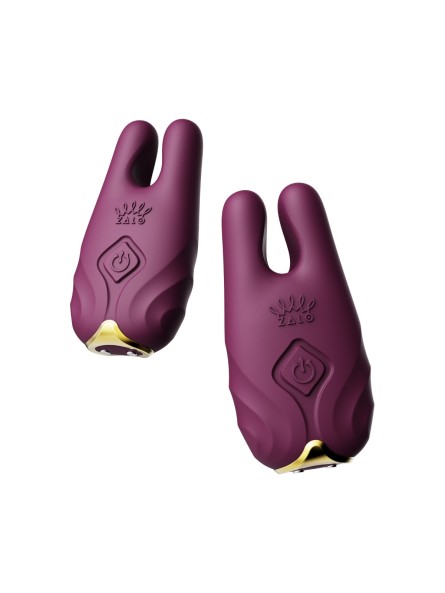 Wibrujące Klamerki Na Sutki Nave Velvet Purple Zalo
