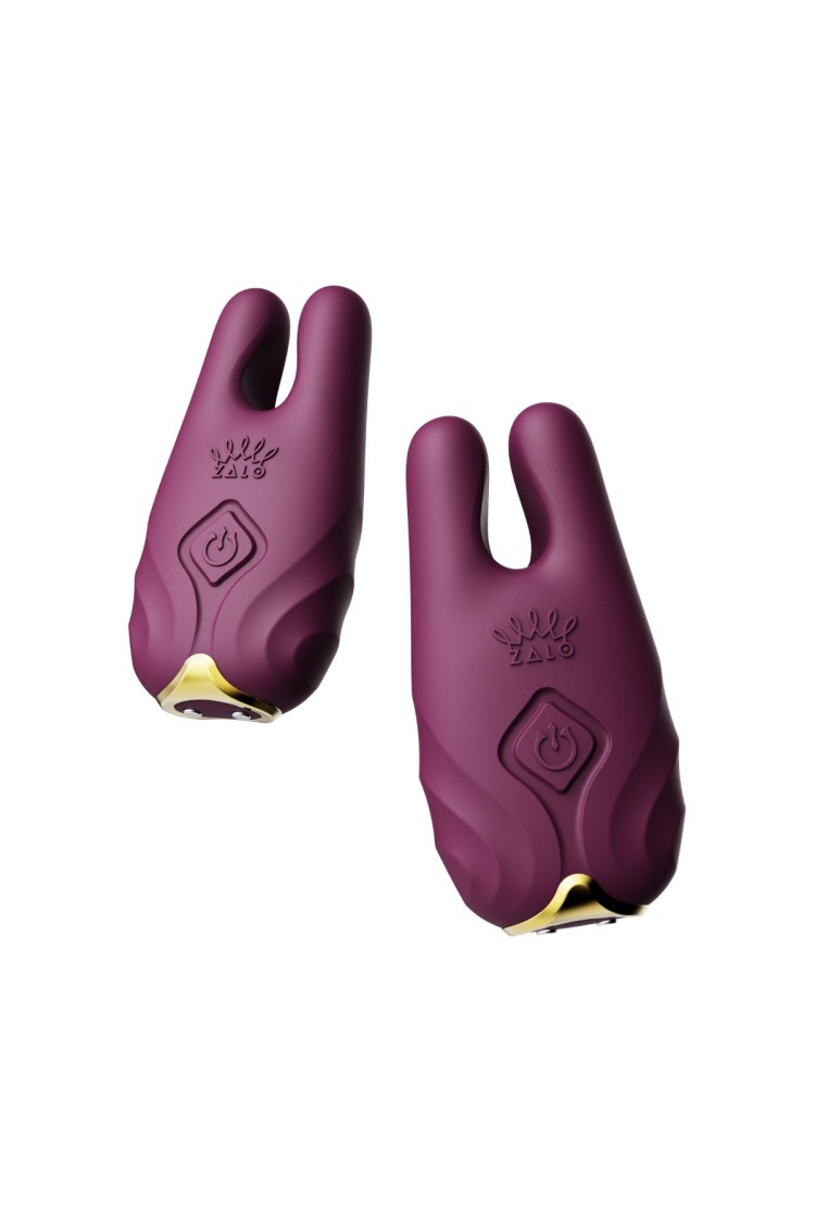 Wibrujące Klamerki Na Sutki Nave Velvet Purple Zalo