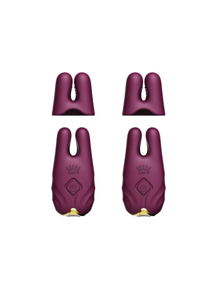Wibrujące Klamerki Na Sutki Nave Velvet Purple Zalo