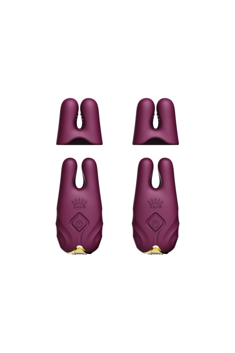 Wibrujące Klamerki Na Sutki Nave Velvet Purple Zalo