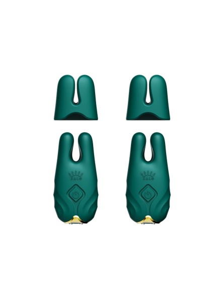 Wibrujące Klamerki Na Sutki Nave Turquoise Green Zalo