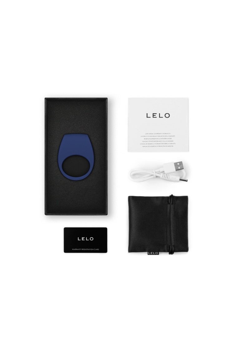 Wibrujący Pierścień Erekcyjny Tor 3 Base Blue Lelo
