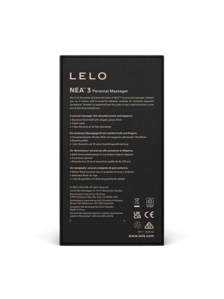 Stymulator Łechtaczki Nea 3 Pitch Black Lelo