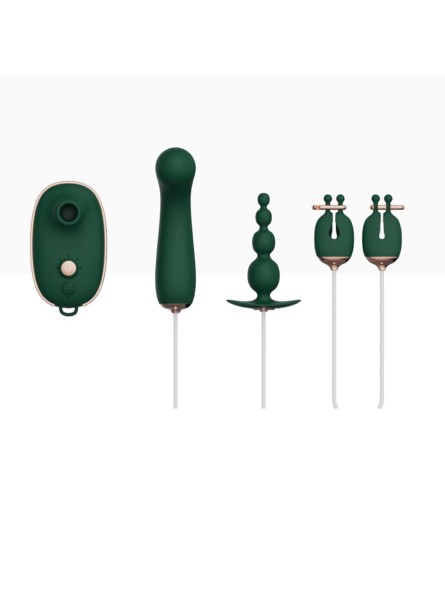 Zestaw Zabawek Erotycznych Dla Kobiet Quartet Set Green Qingnan