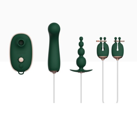 Zestaw Zabawek Erotycznych Dla Kobiet Quartet Set Green Qingnan