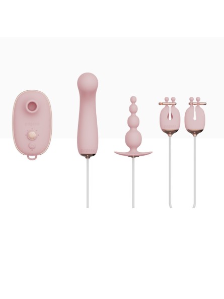 Zestaw Zabawek Erotycznych Dla Kobiet Quartet Set Pink Qingnan