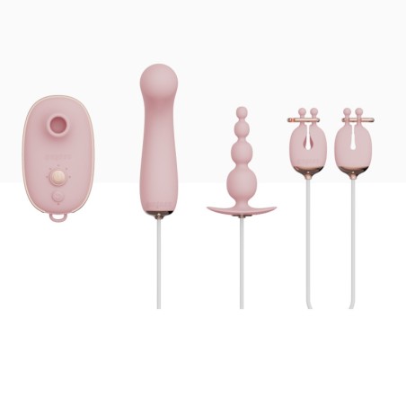 Zestaw Zabawek Erotycznych Dla Kobiet Quartet Set Pink Qingnan