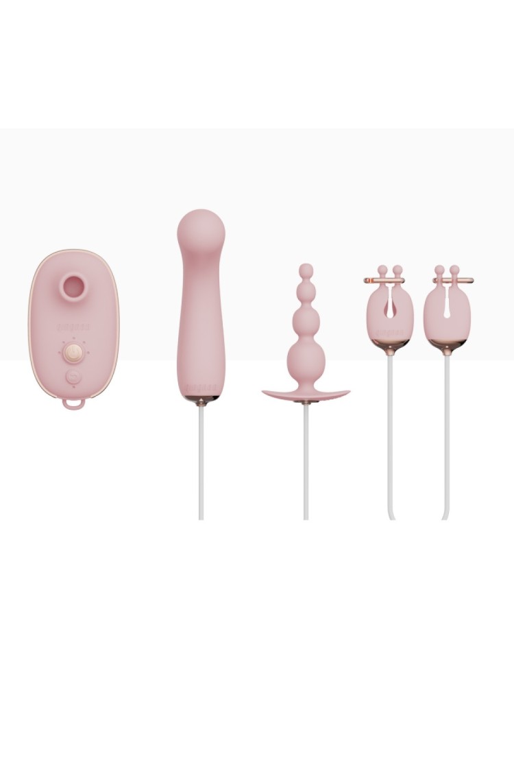 Zestaw Zabawek Erotycznych Dla Kobiet Quartet Set Pink Qingnan