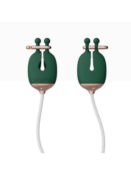 Zaciski Na Sutki No.2 Vibrating Nipple Clamps Green Qingnan