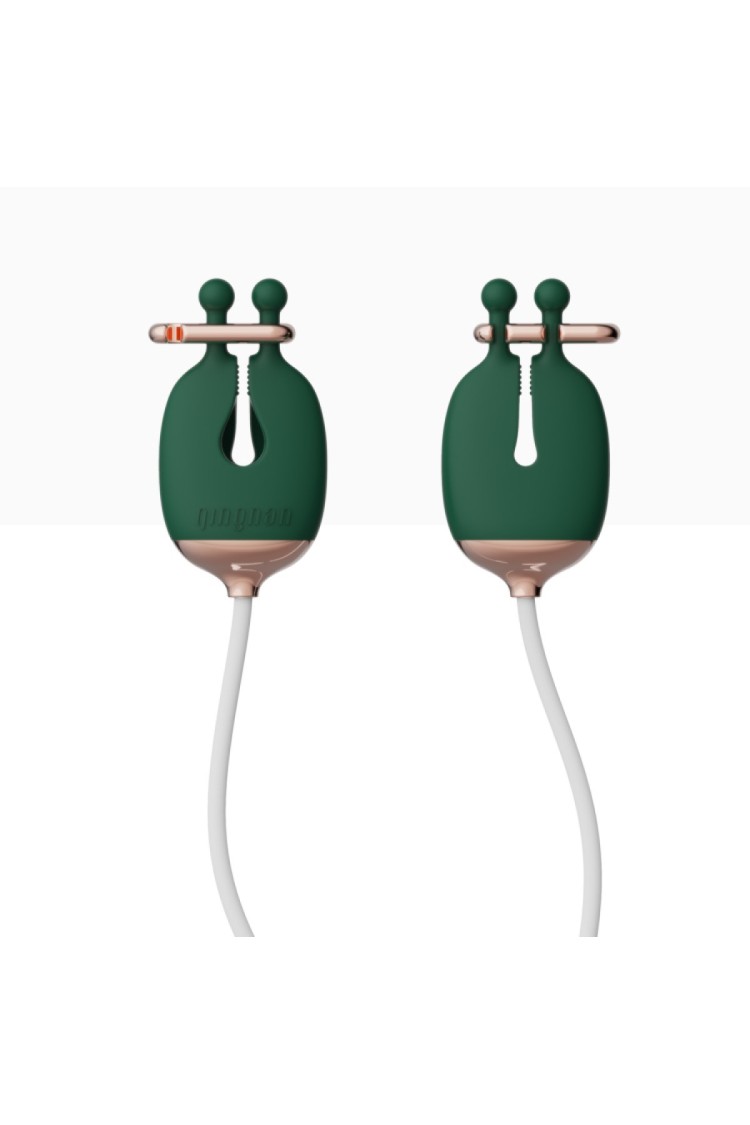 Zaciski Na Sutki No.2 Vibrating Nipple Clamps Green Qingnan