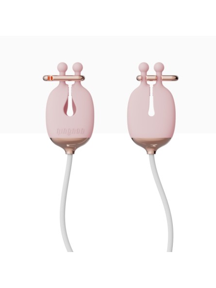 Zaciski Na Sutki No.2 Vibrating Nipple Clamps Pink Qingnan