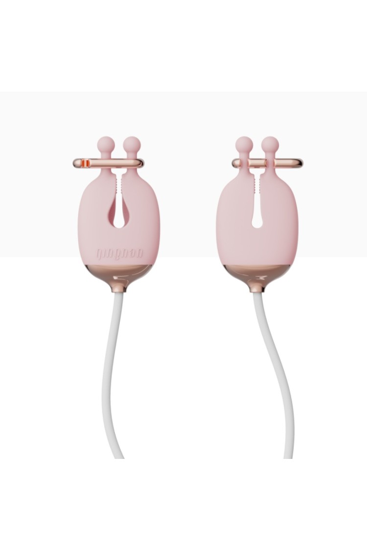 Zaciski Na Sutki No.2 Vibrating Nipple Clamps Pink Qingnan