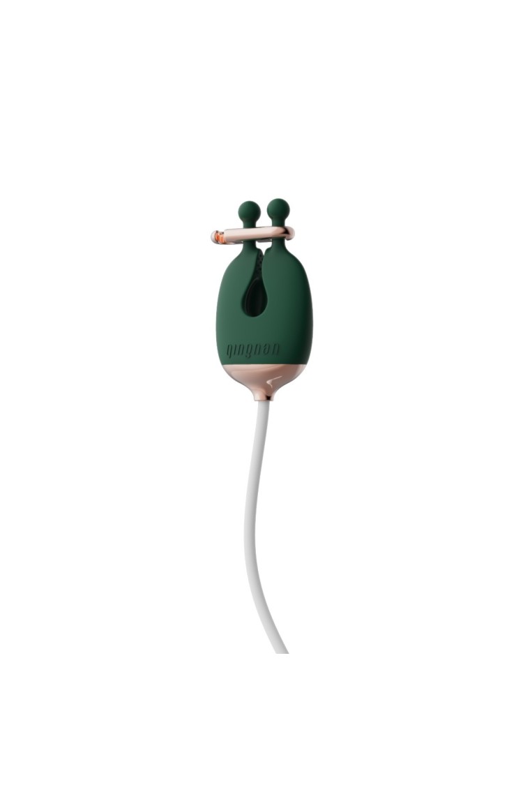 Zaciski No.2 Vibrating Nipple Clamps And Choker Set Green Qingnan