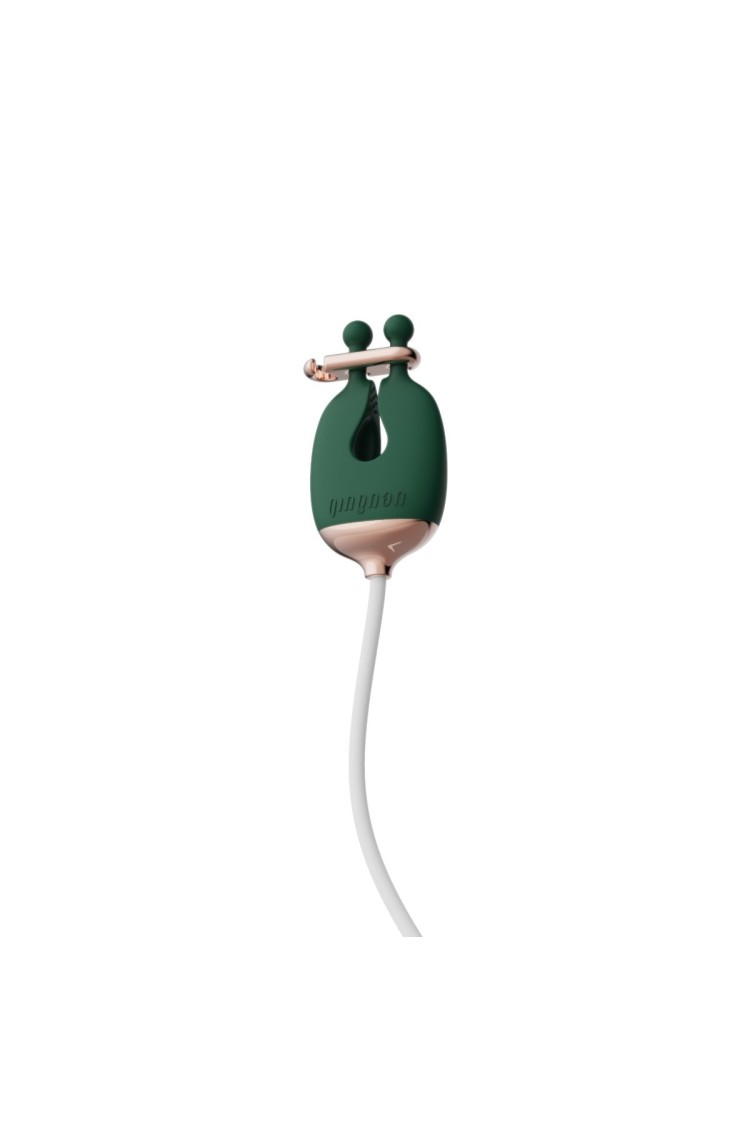 Zaciski No.2 Vibrating Nipple Clamps And Choker Set Green Qingnan
