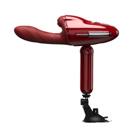 Seks Maszyna No.9 Handheld Vibrating And Rotating Set Red Qingnan