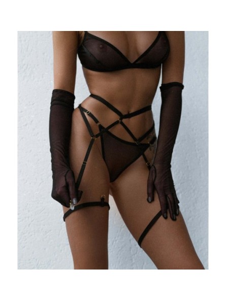 Ginny Black Stringi L/Xl Promees