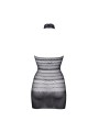 Sukienka Mini High Lace Neck Net Mini Dress Black Os Le Désir