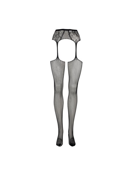 Pończochy Fishnet And Lace Garterbelt Stockings Black Os Le Désir