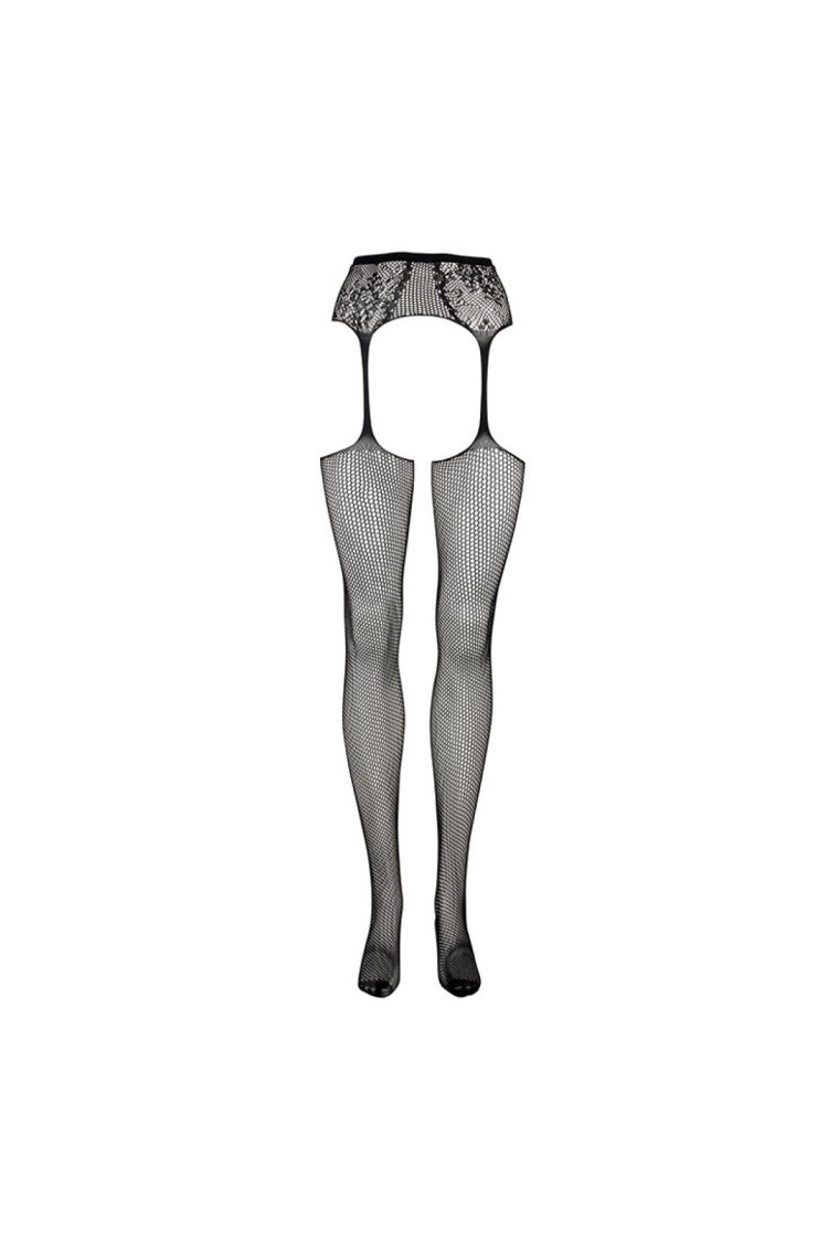 Pończochy Fishnet And Lace Garterbelt Stockings Black Os Le Désir