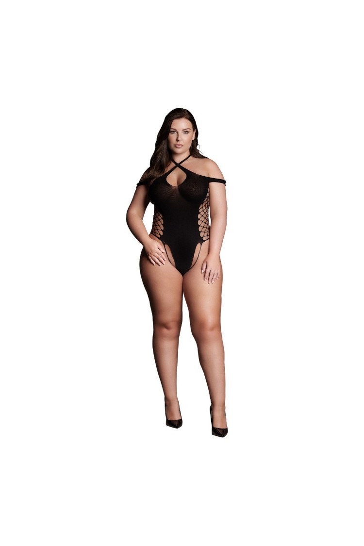 Body Leda Xiii With Crossed Neckline Black Osx Le Désir