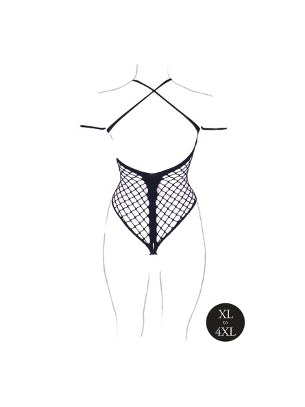 Body Leda Xiii With Crossed Neckline Black Osx Le Désir