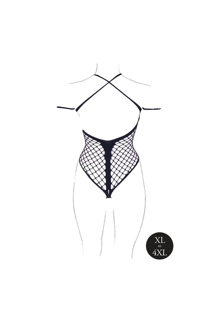 Body Leda Xiii With Crossed Neckline Black Osx Le Désir