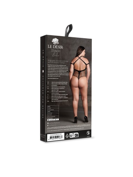 Body Leda Xiii With Crossed Neckline Black Osx Le Désir