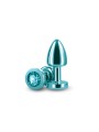 Korek Analny Z Kryształem Rear Assets Petite Green NS Novelties