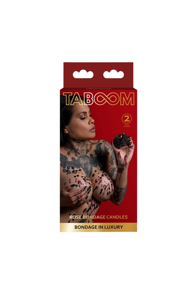 Świece Niskotemperaturowe Rose Japanese Drip Candle 2Pcs Taboom