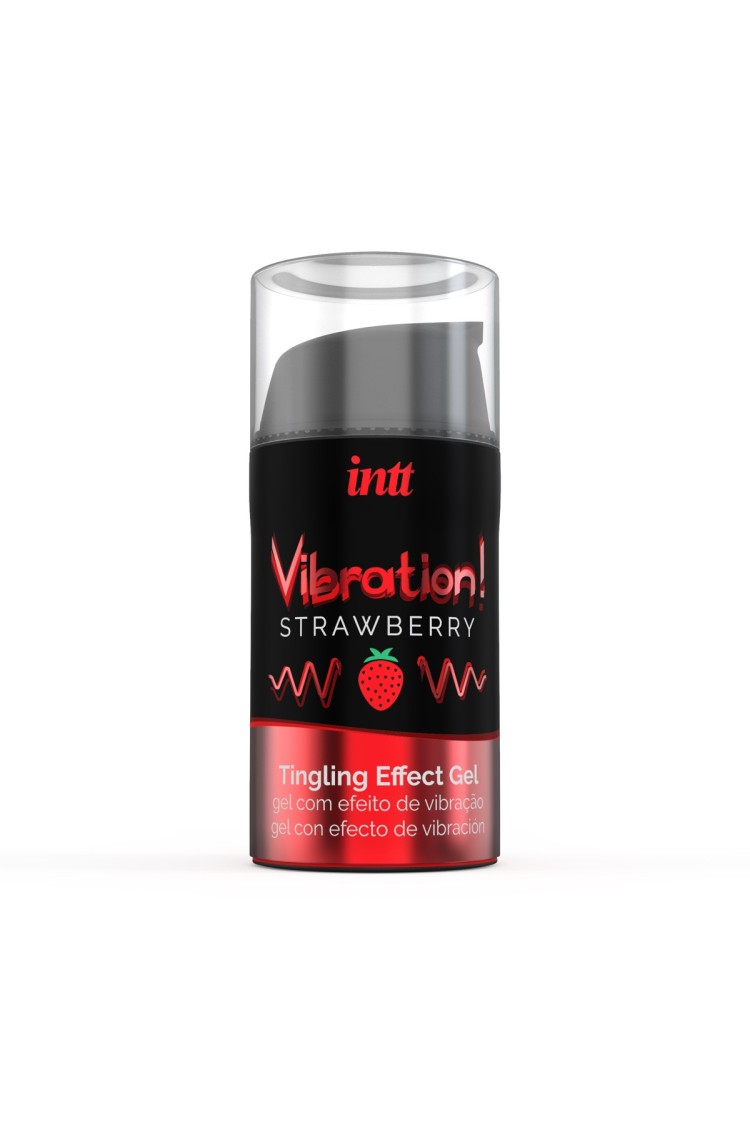 Żel Stymulujący Vibration! Strawberry 15 Ml intt