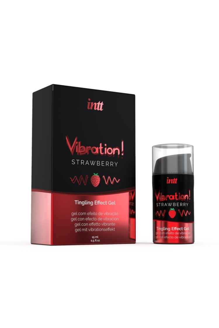 Żel Stymulujący Vibration! Strawberry 15 Ml intt
