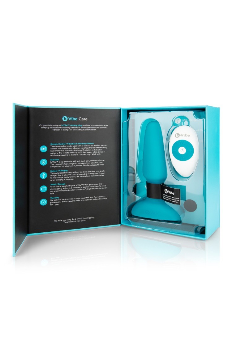 Korek analny Rimming Plug 2 Teal b-Vibe