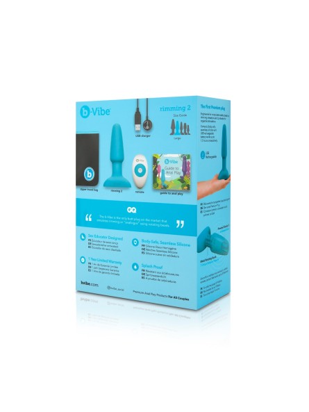 Korek analny Rimming Plug 2 Teal b-Vibe