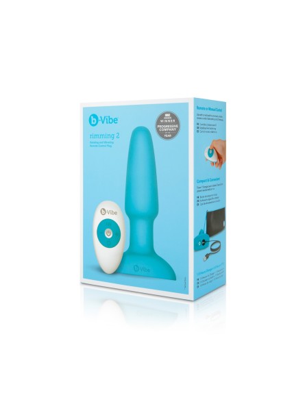 Korek analny Rimming Plug 2 Teal b-Vibe