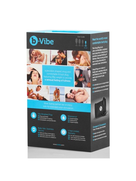 Korek analny Snug Plug 1 Black b-Vibe