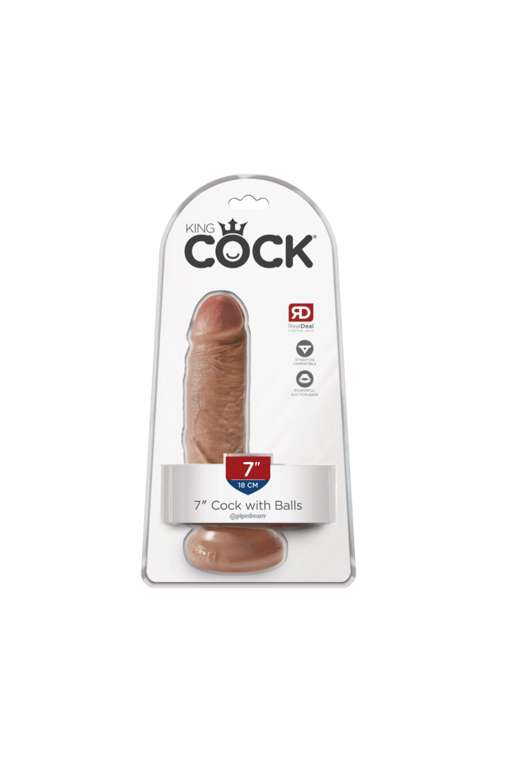 Dildo King Cock With Bals 7 Tan Pipedream