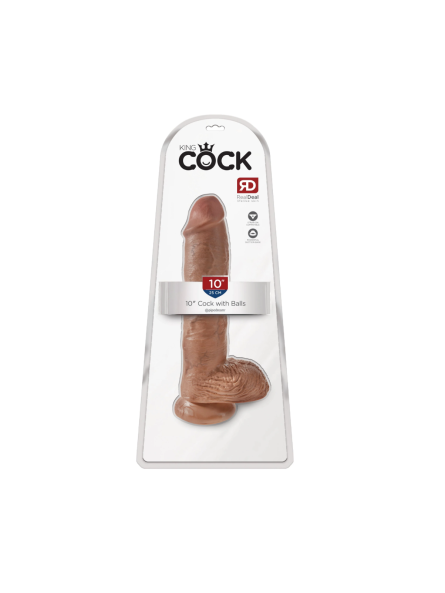 Dildo King Cock With Bals 10 Tan Pipedream